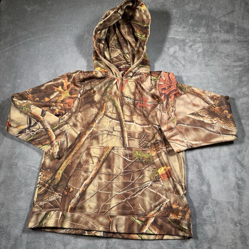 Huntworth XL Camo Hoodie Realtree Hunting Pullover Sweatshirt Outdoor Gear